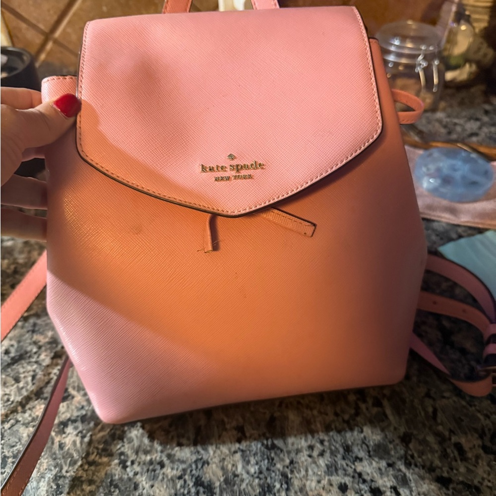 Kate Spade Pink Backpack with Structured Design